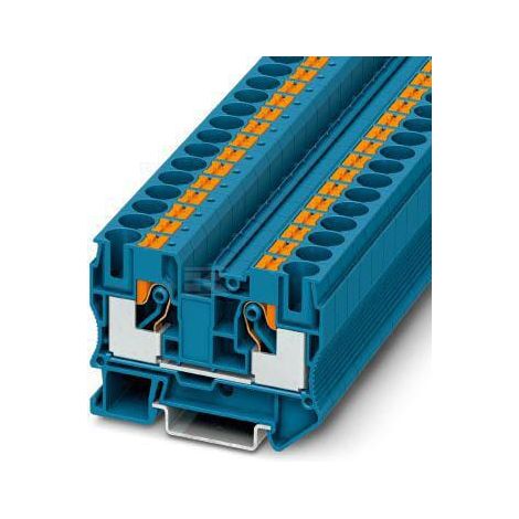 PT 10 BU - Connecteur traversant bleu (1/2)