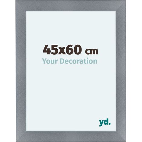 yd. - Cadre photo 45x60 - Aluminium Brosse - MDF - Como (1/5)