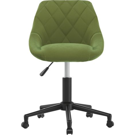 Maison Exclusive - Sedia da Pranzo Girevole Verde Chiaro in Velluto