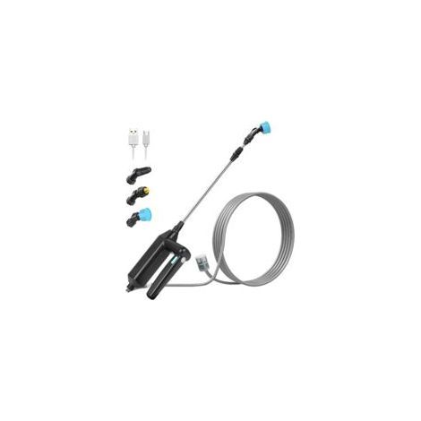 Pulverisateur de Jardin Electrique, Pulverisateur Electrique Toiture, Pulverisateur Lance Telescopique, Pulverisateur a Pression avec 3 Buses et Tuyaux de 8M pour Arrosage, Désherbage (1/5)