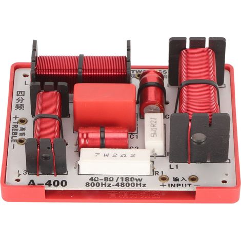 Filtre 4 voies PCB 180W pour enceintes KTV, diviseur de fréquences avec 1 tweeter, 1 médium et 2 basses. (1/5)