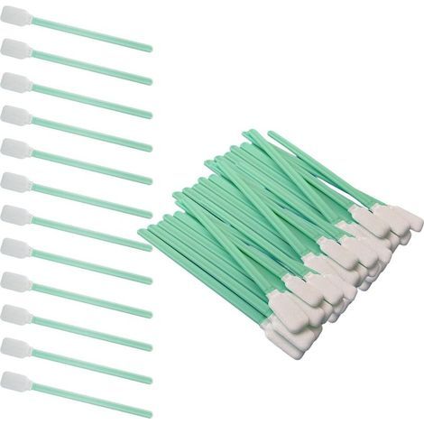 Cleaning Swabs,100 Pieces Foam Cleaning Swabs Cotton Rod Dust Free Cleaning Pads Kits Foam Swabs for Camera,Lens,Inkjet Printer (1/5)
