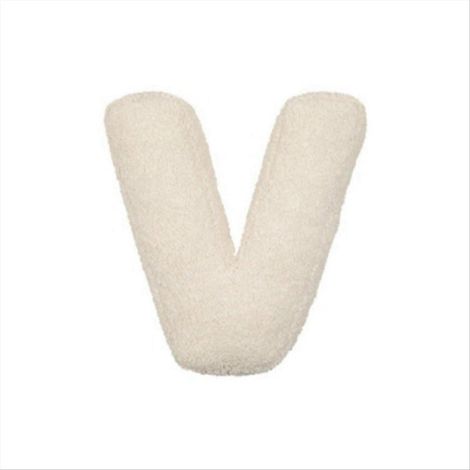Coussin décoratif lettre V (1/5)