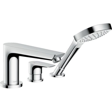 hansgrohe Talis E 3-Loch Wannenrandarmatur mit Secuflex, (1/3)