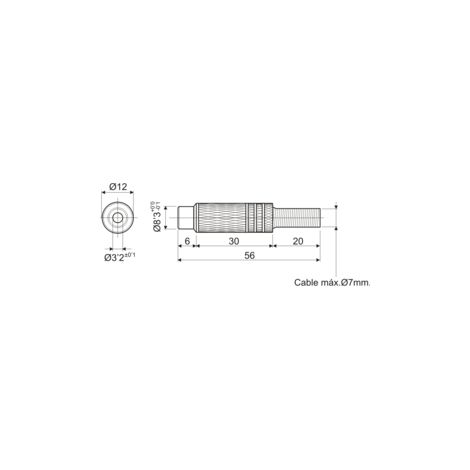 Conector RCA Hembra Metal Dorado Con Aros Amarillo (1/2)