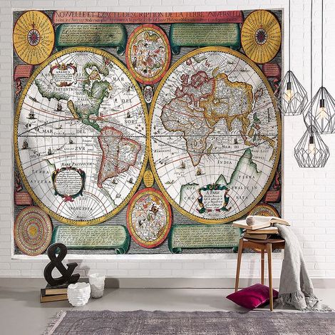 Tapisserie 200 cm x 150 cm, makata, foulard mural, naturel, décoration murale, matière douce, tapis pour salon, chambre, tapis de yoga, couverture de pique-nique, décoration murale, couleur 31 (1/2)