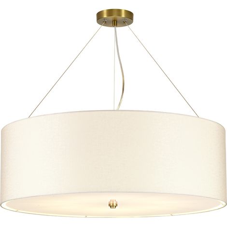 Lampadario Contemporaneo Pearce Acciaio Ottone Antico 7 Luci E27 (1/4)