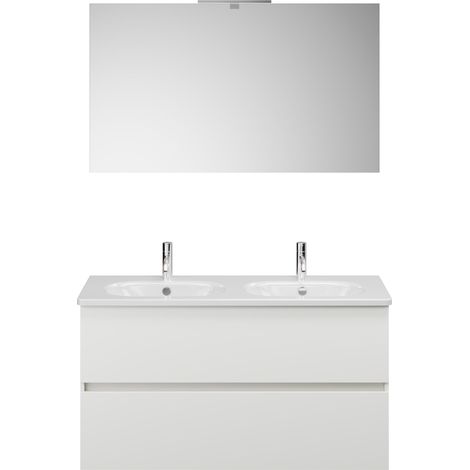 Burg Rocio Badmöbelset SGYR120 TxBxH 465x1205x2000, weiß matt