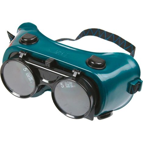 Gafas de seguridad Topex 82s105 lentes inclinables correa ajustable (1/2)