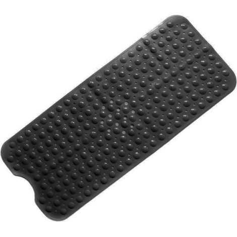 (Noir)Tapis de Bain de Baignoire Antidérapant avec Les Ventouses Puissantes, Baignoire Mat,Sécurité Anti Glisse,Résistant à la Moisissure Lavable en Machine