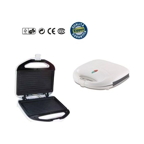 Piastra/Bistecchiera/Toastiera elettrica 750W Kippen - Mod. Small