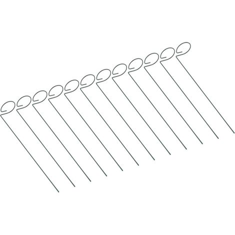 Lot de 12 Tuteurs en Fer pour Plantes Support de Jardin pour Fleurs et Arbustes-KZQ