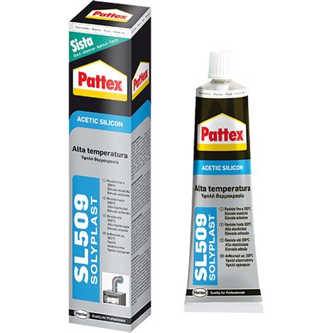 SILICONE ACETICO ALTA TEMPERATURA 'SL509' RAL 3001 rosso ml 70  - PATTEX