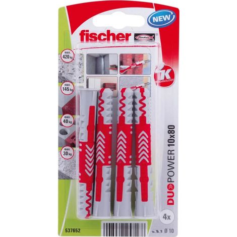 Tasselli Duopower 10x80 4 pz. FISCHER 537652
