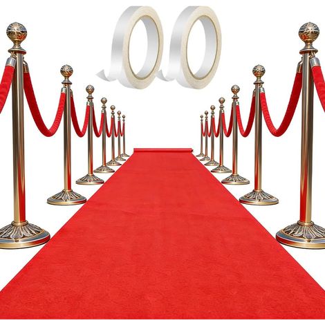 Tapis de Passage Rouge, 1 x 10 m Tapis de décoration (1/5)