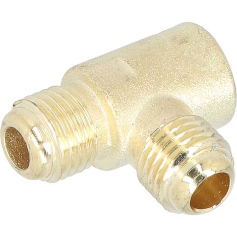 Adaptateur en T (2 pièces) pour compresseur d'air 550 W, clapet anti-retour sans huile, raccord fileté (1/5)