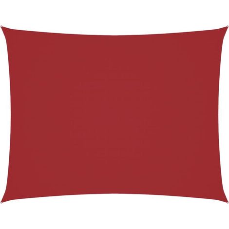 Voile de parasol ACKERMAN, voile d'ombrage tissu Oxford rectangulaire 3x4 m rouge CFW57112 (1/5)