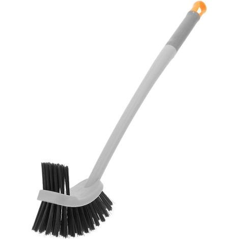 Brosse de toilette à manche long, outil de nettoyage pour cuvette de toilettes-49.00X8.00X8.00CM (1/4)