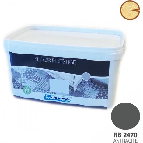 Vernice per pavimenti Floor prestige Rio verde RB2470 Antracite da 2,50 lt