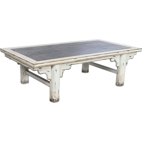Mesa Centro Olmo Macizo Ratan 167X90X50 Decape (1/5)