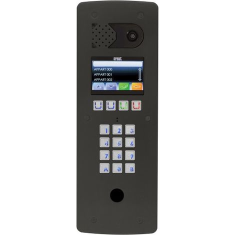 Platine vidéo à défilement 2VOICE graphique perçage T25 - Inox Anthracite URMET D83/IG/PVDA