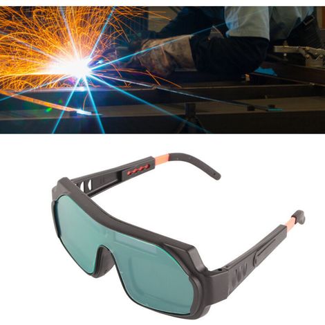 Lunettes de soudeur Gradation automatique Anti-éblouissement Résistant aux rayures Lunettes de soudage professionnelles avec sangle élastique Version améliorée,DUBUNS