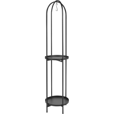 Plant Stand TAMARIX Metal 35 cm Black (1/5)