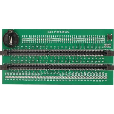 Carte de test mémoire DDR3 PCB avec 110 indicateurs LED pour ordinateur de bureau, testeur de barrette DDR3 (1/5)
