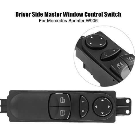 Interrupteur de commande de fenêtre principale cté conducteur pour Mercedes Sprinter W906 A9065451213 (1/4)