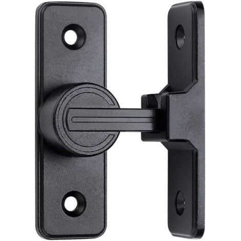 Verrous et loquets pour portes de grange coulissantes, loquets de porte à angle droit de 90 degrés, loquets de porte de sécurité à loquet basculant adaptés au jardin, à la salle de bain et à l'extérie