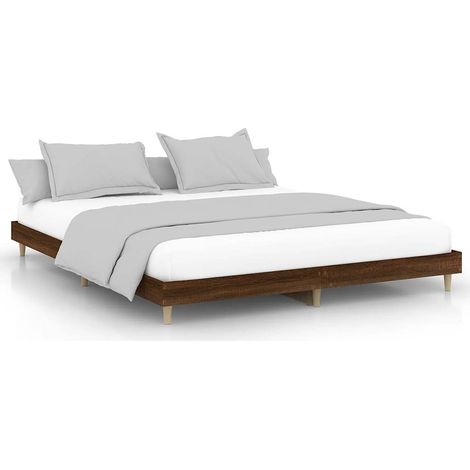 Maison Exclusive - Giroletto senza Materasso Rovere Marrone 120x200 cm Truciolato (1/5)