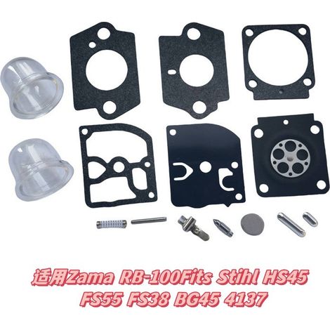 Convient pour la réparation des carburateurs Zama RB-100Fits Stihl HS45 FS55 FS38 BG45 4137.