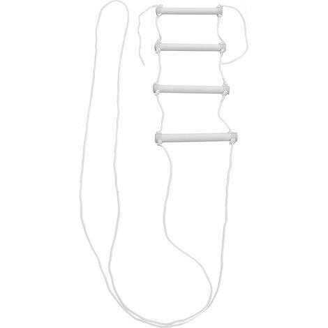 Aide à l'échelle de lit avec poignée universelle lumineuse portable blanche pour patients âgés (1/5)