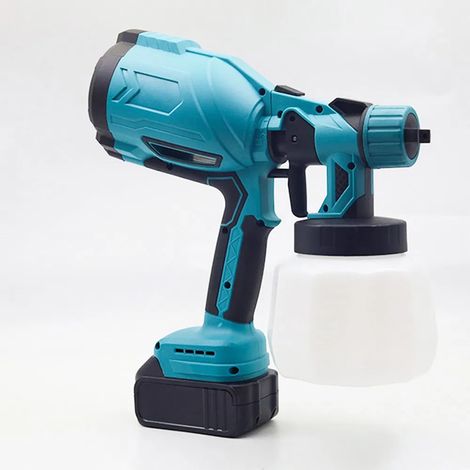 Pistolet à Peinture Électrique Portable 300 W, Multi-Usage, Batterie Rechargeable 1000 ml, Pulvérisateur Haute Pression pour DIY et Meubles