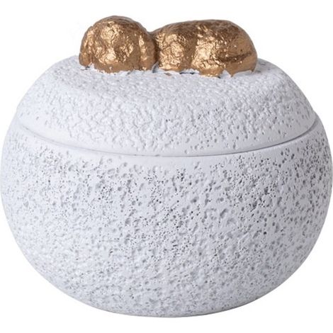 Longziming - Urne funéraire pour chat ou petit chien - Urne en ciment Portland durable - Convient à une utilisation intérieure et extérieure - Urne commémorative pour animal de compagnie - 13 x 13 x 1 (1/5)