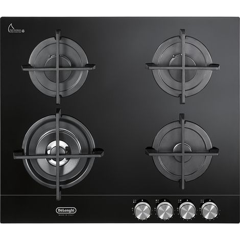 De Longhi NSL 460 NCM piano cottura Nero Da incasso 60 cm Gas 4 Fornello (i) (1/5)