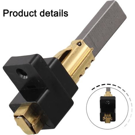 Kit de remplacement de balais de charbon pour moteurs d'aspirateur 6,5 x 11 x 32 mm. Caractéristiques : Conception rétractable pour un entretien facile. (1/4)