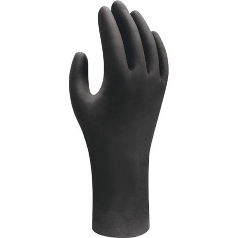 Guante Nitrilo Desechable Showa SH6112PF (Caja 100 uds) Negros NegroXLPack de 100 unidadesPack de 100 unidades Negro XL