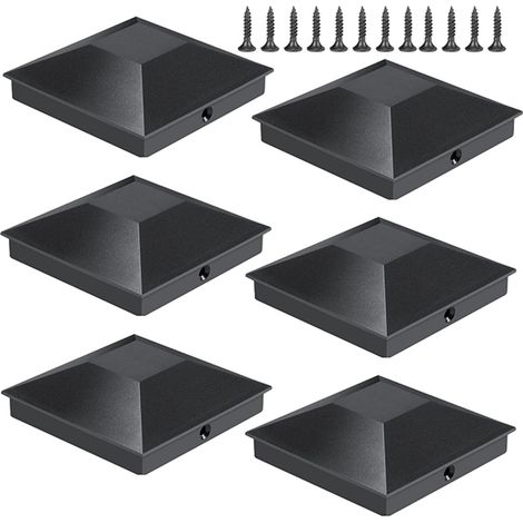6 capuchons de protection avec vis,Housse de protection noire (993cm) (1/5)