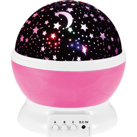 Veilleuse Enfant Etoile Projection Rotation à 360° Lampe Projecteur Lumière Plafond, Led Veilleuse Bébé 8 Modes de couleur, Cadeau pour Bébé, Veilleuse Etoile Projection, Noël, Anniversaire (1/5)