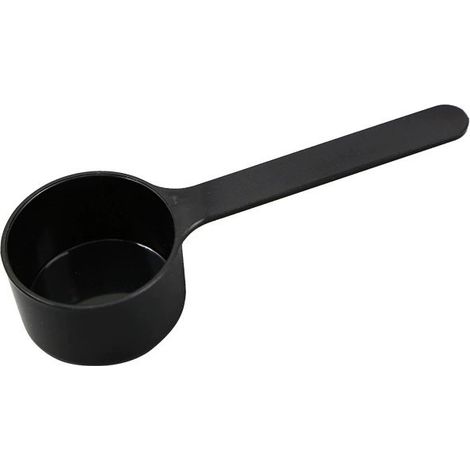 Kaffeemesslöffel, 15 g Fassungsvermögen, Kunststoff, Ausgießer, schwarz
