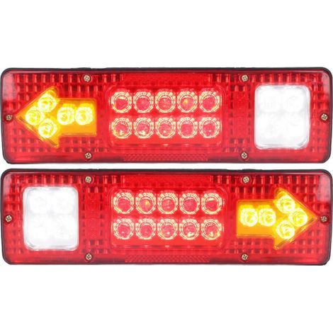 12V LED-Rückleuchten, 2 Stück, hohe Leuchtkraft, universeller Blinker, geeignet für Anhänger, LKWs, Wohnwagen, Boote, Wohnmobile (1/5)