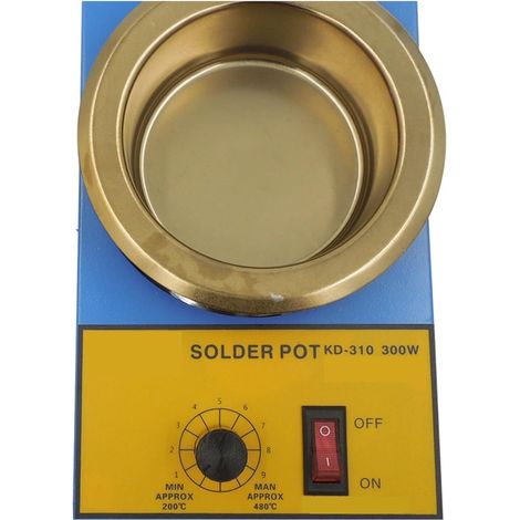 Pot à souder en étain 150W/300W, Four de d'étain à température réglable, Petit Pot à souder en Alliage(100W) (1/5)