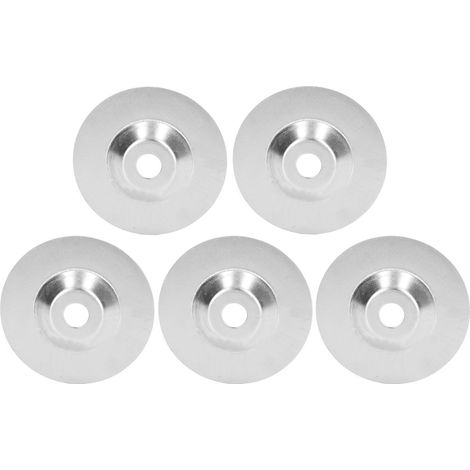 Lot de 5 disques diamantés 4-en-1 grain 1000 pour polissage bol, adaptés au traitement du métal, bois et plastique (1/5)