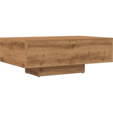 Vidaxl – Table basse fixe en bois d'ingénierie 85x55x31 cm – Surface lisse et résistante à l'humidité – Pieds en métal modernes (1/6)