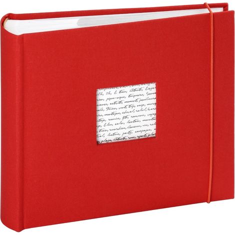 Album Photo 200 photos 11,5x15 – Album Photo avec Pochette Plastique – Album Photo de 100 pages –Livre Photo Rouge Personnalisable – Album Photo Linéa Rouge – Marque Française (1/5)