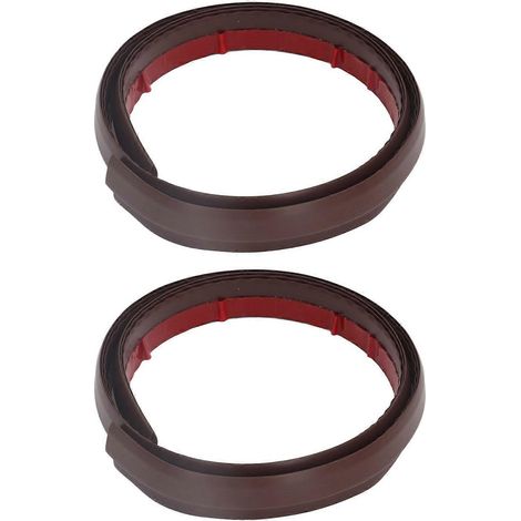 2er-Set Türzugsdichtungen aus TPVC, 3-lagig, geräuschdämmend, für Zuhause und Büro, 50 mm / 1,97 Zoll