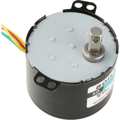 Moteur électrique synchrone 220V 6-10W – Couple élevé 10rpm – Faible bruit – Support CW/CCW – Arbre D-Type en métal (1/5)