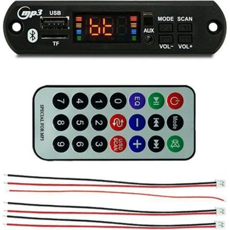 Carte Décodeur MP3 - Bluetooth 5.0 - Radio FM - Entrée USB TF AUX - Puissance 2x40 W - Module Récepteur Audio - 1 Pièce (1/5)