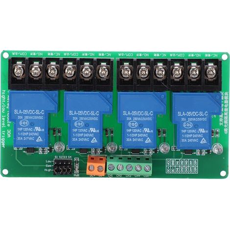 Relaismodul, 4-Kanal-Schaltung, automatische Steuerung, High- und Low-Pegel-Triggerung, 5-V-Elektronikbauteil (1/5)